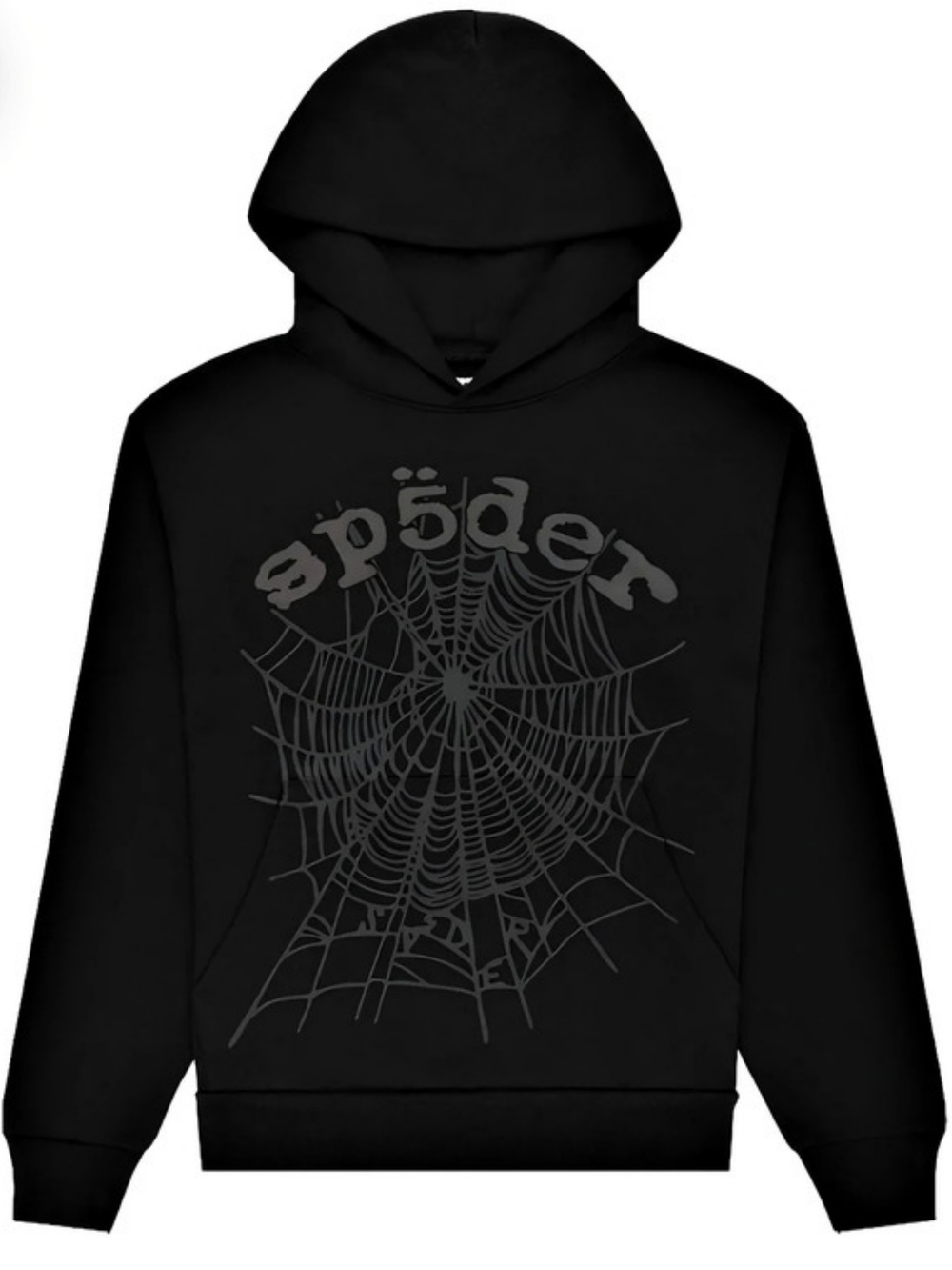 Sp5der OG Web Hoodie Black